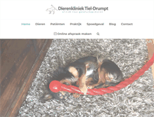 Tablet Screenshot of dierenkliniektiel.nl